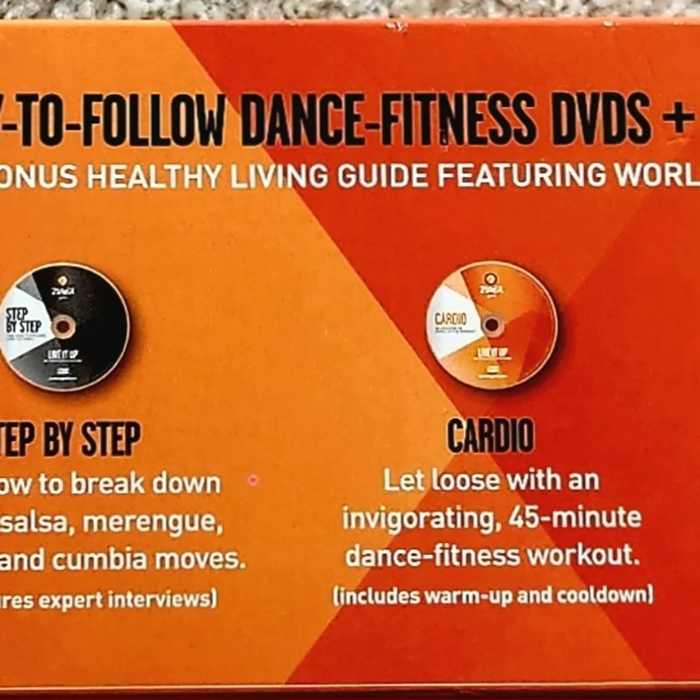 Zumba Fitness Wearable Set - Orange and Green